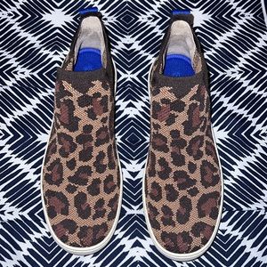 Rothy’s Leopard Chelsea High Top Sneaker